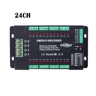 DMX512 Decoder 24 Channels RGB LED Strip Lights Driver Dimmer Standard DMX512 Signal DC9V-24V DMX Co