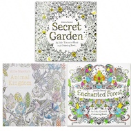 3 Pcs/Set Secret Garden + Enchanted Forest + Animal Kingdom Coloring Book Children Drawing Coloring 