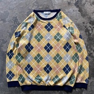 Belle Maison Argyle Sweatshirt scnd prlvd original Sweater Motif