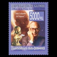 Guinea ATLAS ATLAS Science Fiction Novelist Clark Movie 2001 Space Odyssey Stamps 1 New