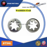 STIHL CHAIN SAW (MS380): WASHER STAR 1119 642 7800 FOR CLUTCH DRUM SPROCKET MESIN TEBANG POKOK CHAIN