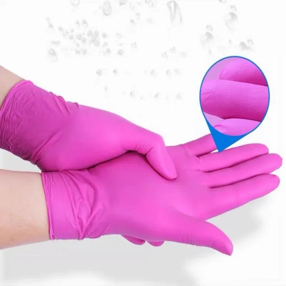 20Pcs Nitrile Gloves Disposable Universal Latex Gloves for Laboratory Garden Cleaning Gloves Baking Tool Household Kitchen