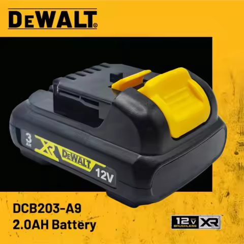 DEWALT 12V Lithium Battery 12V3AH DCB Series Power Tool Driver Program Compatible with DCB120 DCB123