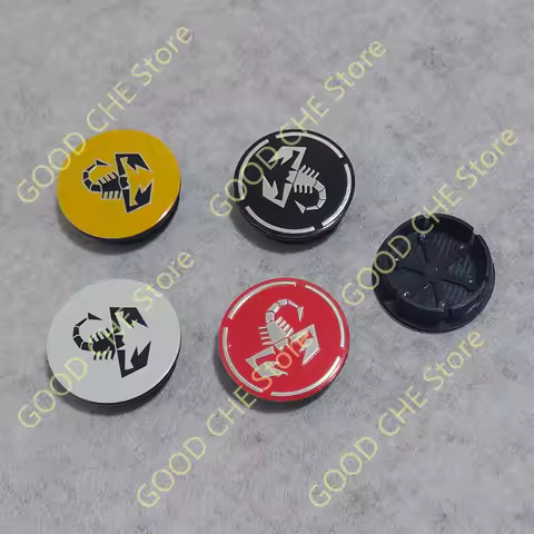 4pcs 50mm For Scorpion Abarth 5CC 1100 500 595 Alloy Auto Wheel Rim Center Cap Cover Hub Dust-proof
