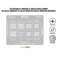 Amaoe U-QSU6 Mold Plate Amaoe U-QSU6 IC Mold/ 8S Gen3 SM8635 Mold Plate 7s Gen3 SM7635/ 6Gen1 SM6450