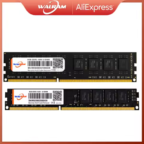 WALRAM DDR3 память 16 ГБ, 8 ГБ, 4 ГБ (DDR3 = 1333 / 16 000 / 1866 DDR4 = 2133 / 2400 МГц / 2666 МГц 