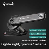 RPANTAHI Carbon Fiber Road Bicycle Crankset 24mm Titanium Alloy Axis 165mm/170mm EASTON Straight Ins