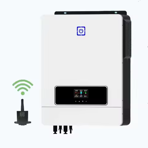 8.2KW 10.2KW 48V 220VAC pure sine wave solar hybrid inverter system dual MPPT inverter charger