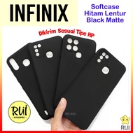 Case Hitam Infinix Smart 7 8 6+ Plus 6 HD NFC Softcase Polos Silikon