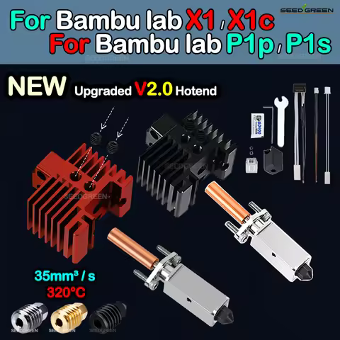 X1 X1C X1E P1P P1S hotend Thermistor Brass Copper Hardened nozzles 3D printing NEW Upgrade Bambu Lab