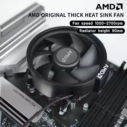 New AMD Original Fan Radiator Cooler Suit For Ryzen 3 Ryzen 5 Ryzen 7 AM5 AM4 CPU R3 R5 5600 5500 56