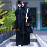 [ Garansi] Set Setelan French Khimar Kantong Zipper Kancing Exclusive