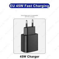 For Samsung 45W Fast Charger For Samsung Galaxy S25 S23 S22 S24 Ultra Plus A54 A35 A55 5G USB Type C