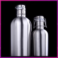 [Sharprepublic] Beer Growler Swing Top Hip Flask Home brew Botella Beer Bottle Secure 1L