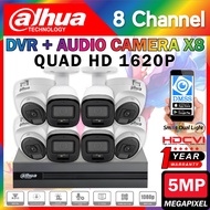 DAHUA Smart Dual Light Audio 5MP 🌟8-CHANNEL🌟 Full HD 1620P CCTV 8CH DVR and Camera Package