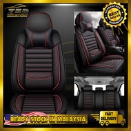 ZEN 7D Universal Car Leather Seat Cover - 5-Seater Front & Rear Cover