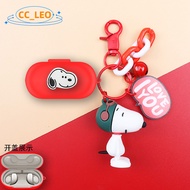 For XiaoMi Open EarBuds Case Silicone Soft Case Cartoon Mario Cute Snoopy Keychain Pendant XiaoMi Open EarBuds Shockproof Shell Protective Cover Cute
