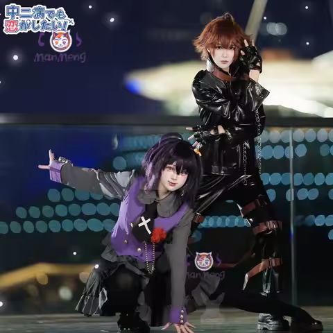 Takanashi Rikka Togashi Yuuta Cosplay Love, Chunibyo & Other Delusions Costume Halloween party men w