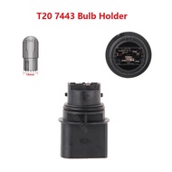 1x Car Headlights Socket T20 7443 Bulb Holder For VW Accessories