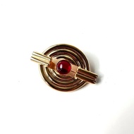 LOEWE紅色琉璃胸針F30 vintage