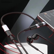 LeeSisters 1Pcs Weave 12CM PD Cable Ja Universal Portable 2 IN 1 USB C Headphone Adapter 10W Dongle 