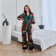 ชุดนอน Muslin Pajamas Silk Satin (W2071 V2071)
