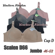 Scalen D66 Jumbo Cup D Bra Size 46-52 3 Hooks No Wire Large Cup Bra Plus Size Bra Women Bra