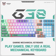 Onikuma G38 Wired USB Mechanical Keyboard 98 Keys Gamer For PC Laptop Mechanical Keyboards Grey