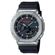 GM-2100 Steel Rainbow Brick Wall Series Sports Watch GM-2100BRW Blackout Metal Covered Unisex sports