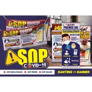 BANNER / BANTING SOP COVID-19 (PREMIS, MASJID, DINE IN)