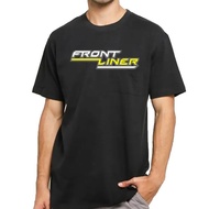 Baju-T Rave Frontliner T-Shirt DJ EDM Clubbing Muzik Disk Jockey DJ Streetwear