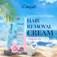 DIMPLES European Hair Removal Cream with Rose Fragrance for Legs, Arms, Armpits, Safe and Effective
