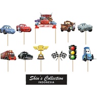 Cake topper Mcqueen Cars walt disney set