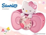 ☆匠子工坊☆【C0034】Hello Kitty凱蒂貓卡通鬧鐘 蝴蝶結造型粉 LED七彩閃亮燈光/貪睡/和弦音樂