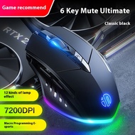 Jiashi INPHIC INPHIC pw1 im lặng Chuột Có Dây ăn gà trò chơi thể thao điện tử Chuột sáu nút văn phòn