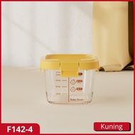 ZOWOKI Baby Food Container Mpasi Tempat Mpasi Kaca Container Mpasi Tahan Panas Bayi Wadah Mpasi Kac