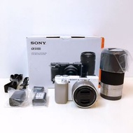 SONY 索尼 無反光鏡可換鏡頭反光相機 α6100 ILCE-6100Y 雙變焦鏡頭套件 白色