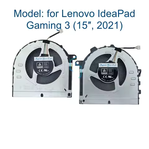 CPU GPU Cooling Fan For Lenovo IdeaPad Gaming 3 15IHU6 15ACH6 Laptop 82K1 82K2 82MG 82MJ, Cooler Fan