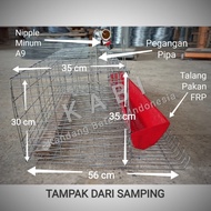 KANDANG BATERAI AYAM PETELUR/KANDANG BATTERY GALVANISE KOMPLIT SET