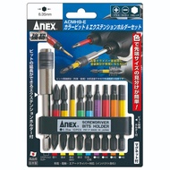 Blister of 9 screwdriver bits and screw connector ACMH9-E Anex Japan