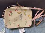 Coach 白色花花相機袋