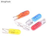 [BlF] 10pcs T5 12v 1.2w car halogen instrument lights Dashboard bulb auto interior [FH]