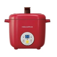 包順豐櫃 Healthy Recolte récolte CotoCoto RED 紅色 日式電飯煲 (陶瓷內膽飯煲) 簡易餸菜，煮飯、燉煮、煲粥、煲湯、煎或炸，非常適合二人家庭或單身人士 (1.0公升) 全新有盒