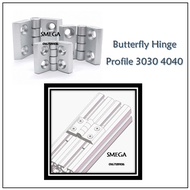 SMEGA Butterfly Hinge For Aluminium Profile 2020 3030 4040