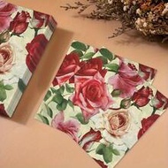 20pcs/Pack 12.99*12.99 Inch 2-Ply Colorful Rose Printed Napkins, Elegant Wedding Hotel Square Tissue