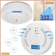 ELAINE Carbon Monoxide Detector, Independent Sensor LED Display CO Alarm Monitor,  High Sensitivity 