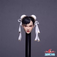 Z6TOYS 1/6 Stock Ready Soldier Asian Beauty Chunli ZC020 Movable Eye Female Head Sculpture pxc7