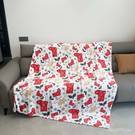 Printed Shawl Sofa Blanket Christmas Nap Blanket Air Conditioning Blanket Euro E18 Office Creative U