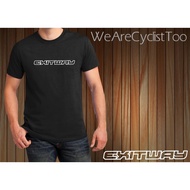 BAJU T-SHIRT EXITWAY CYCLING / 100% COTTON ROUND NECK / LENGAN PENDEK / T-SHIRT PRINTING CANTIK