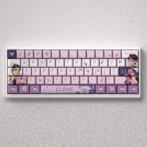 73/98 Keys Clove Keycaps Anime VALORANT PBT Dye Sublimation Cherry for Mechanical Keyboard Mad 60he 